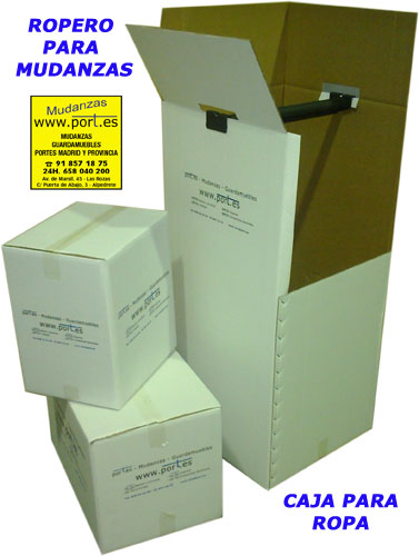 Caja de ropa para mudanzas